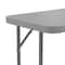 Flash Furniture 18 W, 70.8 L, 29 H, Metal, Plastic, Plastic: Polyethylene Top, Gray RB-1872-GY-GG - alternate 2